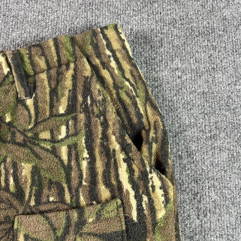Vintage Walls Hunting Pant Mens 32x28 Green Straight Lined Tree-Bark Outdoor USA - Picture 12 of 16